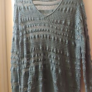 Crochet long sleeve blouse